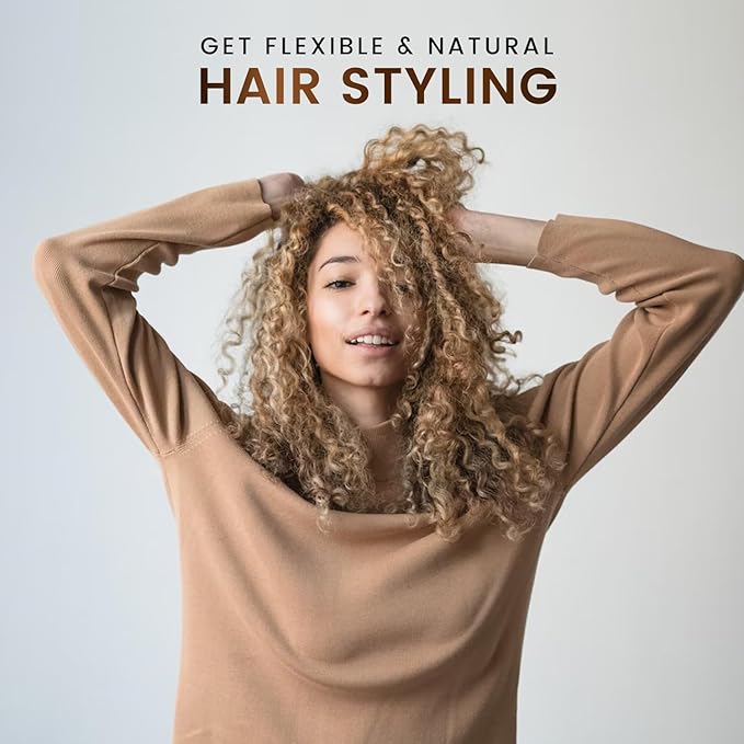 MGA Vegan Hair Styling Gel - Scalp Rescue Organic Formula for Flexible & Natural Hair Style | Curly Hair Products for Men & Women Provides Frizz Control | Alcohol Free & Color Safe Hair Gel, 5.5 Fl Oz