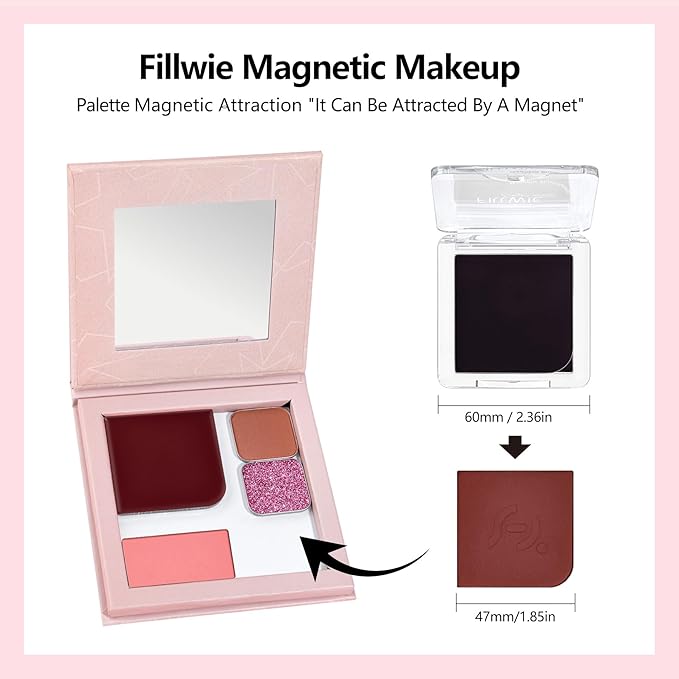 Blush Duo Powder & Cream, Rich Berry Shade, Highly Pigmented, Blendable, Dark Skin Friendly, For Medium to Deep Skin Tones (Wine Berry)
