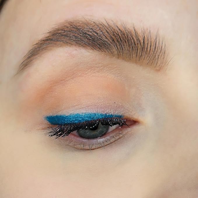 Sandstone Scandinavia Hypoallergenic Waterproof Metallic Eyeliner Pencil – Blue – Fragrance-Free, Vegan – Smudge-Proof Eye Liner for Sensitive Eyes