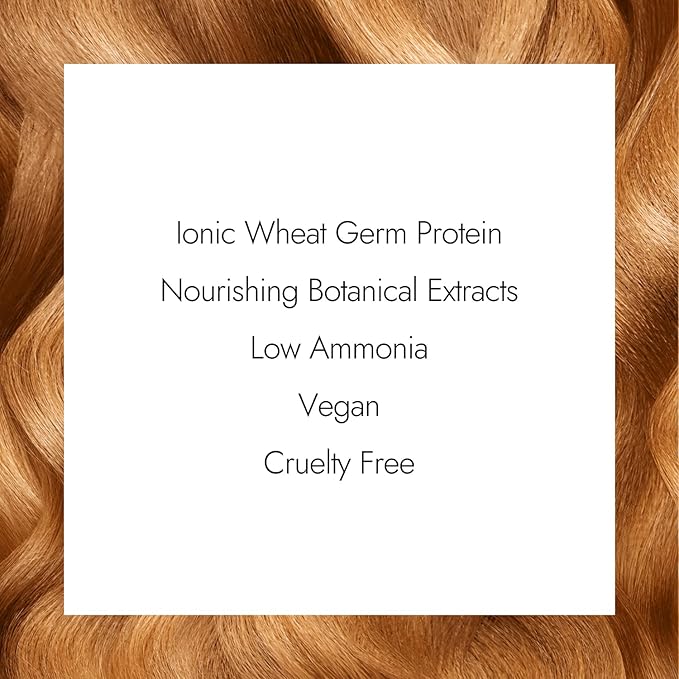 ion Permanent Creme Hair Color 8RC Light Copper Blonde, Vegan, Cruelty Free, PPD Free, 100% Gray Coverage, LongLasting, FadeResistant Color, 2.05 oz