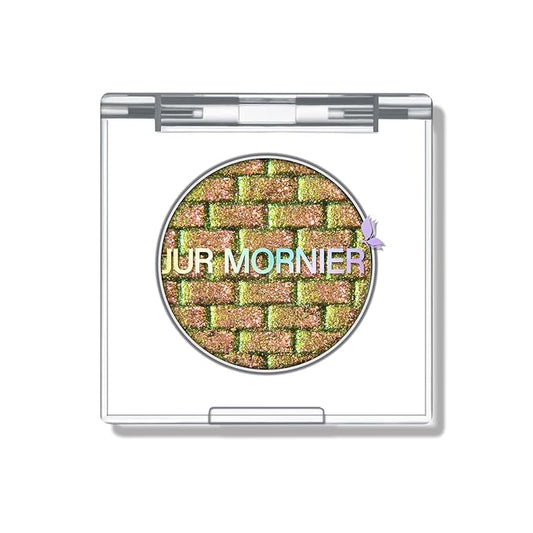 Multichrome Eyeshadow,Duochrome Pearl Powder Smooth Pressed Vegan Glitter Eye Shadow Waterproof Creamy Formula,Multi-Reflective Finishes Glitter Metallic Eye Makeup (01)