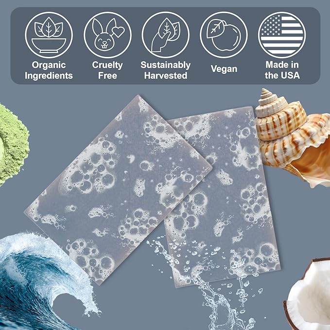 Ness Mens Soap Bar - Waves Scent - Natural Soap For Men - Mens Bar Soap With Organic Ingredients & Essential Oils - Moisturizing Bar Soap - Handmade In The USA, Cruelty Free, Vegan - 3 Pack