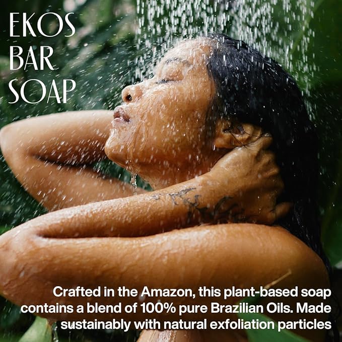 natura - Ekos Maracujá Creamy & Exfoliating Bar Soap Set (4 Pack) - 1 Exfoliating Bar, 3 Creamy Bars - Pure Plant Based Oils - Vegan Skin Care - Brazilian Beauty Secrets - Self Care - 3.5oz (100g)