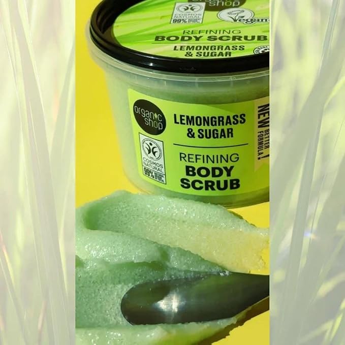 Organic Shop Body Scrub Natural Provence Lemongrass and Sugar 250ml