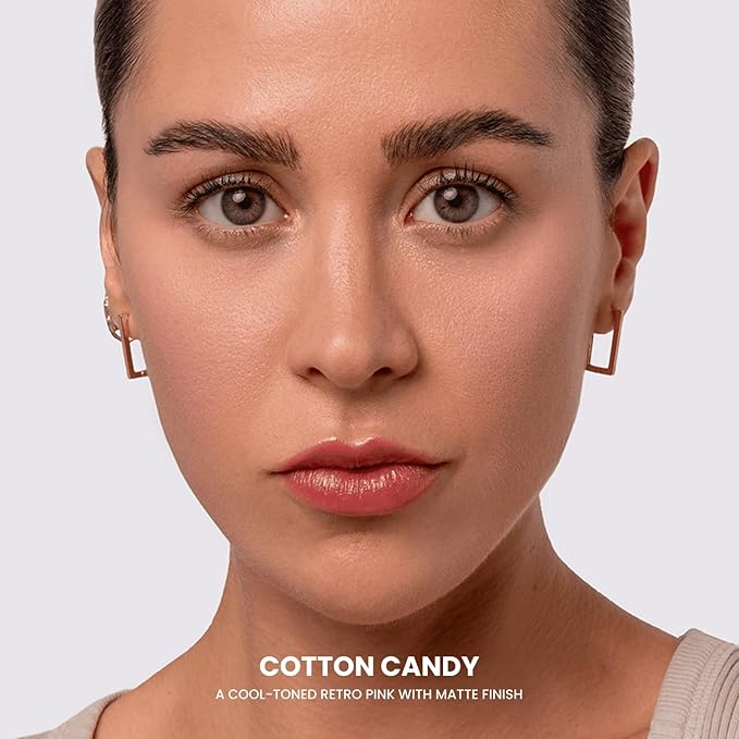 Phase Zero Makeup Powder Blusher | "Cotton Candy" - 7g / 0.25 oz. | Pigmented, Buildable, Lightweight Powder Blush for a Radiant, Healthy, Natural Glow. Versatile Shade | Dusty Pink - Matte