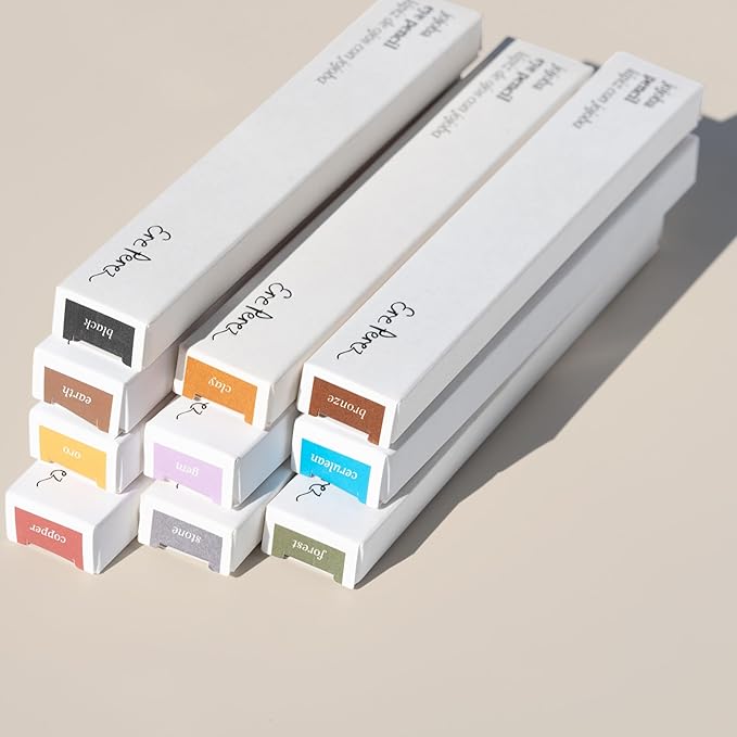 Ere Perez - Natural Jojoba Eye Pencil | Gentle, Soothing, Hydrating, Smooth, Blendable | Coconut Oil, Vitamin E | Vegan, Cruelty-Free, Clean Beauty (Clay)