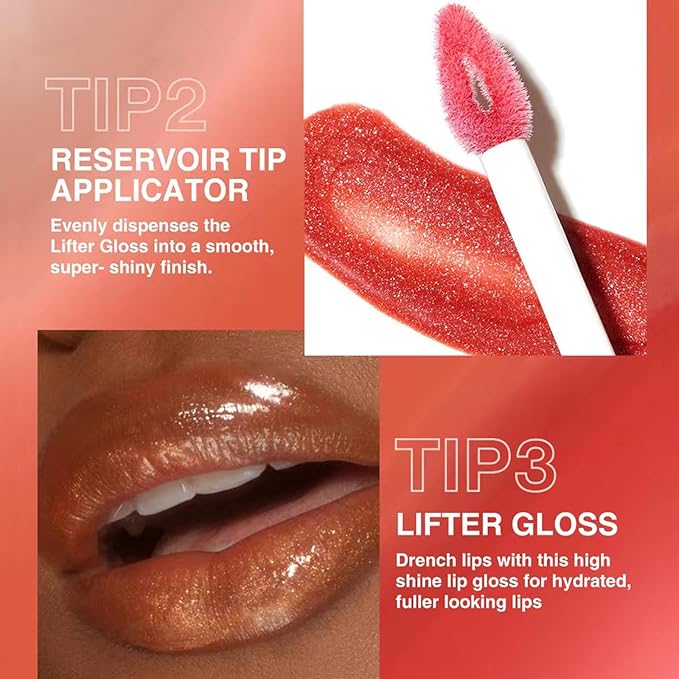 Clear Lip Gloss Lip Plumper Gloss Tinted Glitter Lipgloss Lip Oil Teens Moisturizing High Shine And Vegan Plumping Lip Gloss For Women Girls Long-Lasting Dry Lip Care (01)