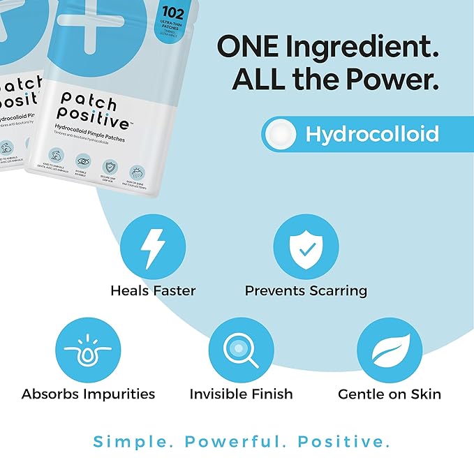 Pimple Patches (102 Count) – Ultra-Thin Hydrocolloid Acne Patches for Face & Skin, Invisible Zit Stickers for Blemishes & Breakouts, Spot Treatment Dots, Vegan & Cruelty-Free Skincare