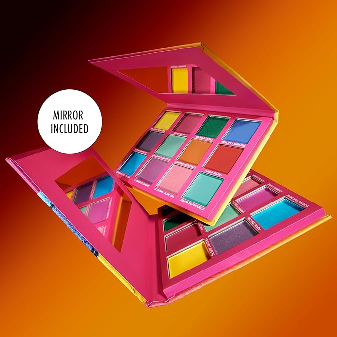 Black Radiance Brilliant Effects Eye Shadow Palette, 12 Intense Ultra Pigmented Powder, Buildable & Blendable Versatile Satin to Shimmer Finishes, Cruelty-Free & Vegan - Tribal Bright
