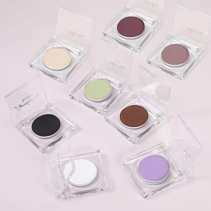 Erinde Deep Dark Mauve Plum Purple Single Eyeshadow Makeup, Smokey Eggplant Purple Neutral Matte Eye Shadow for Older Women, High Pigment Lightweight Blendable Eye Shadow Palette Sombra Para Ojos, 08