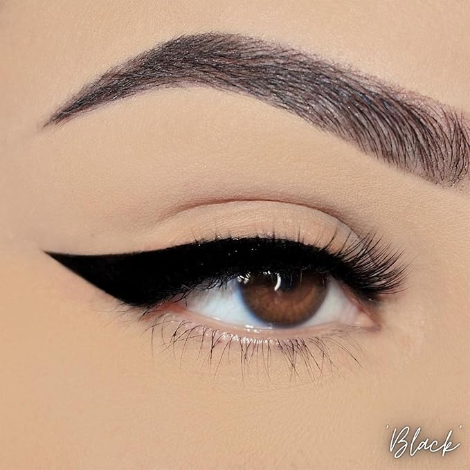 L.A. COLORS Mark & Line Felt Tip Eyeliner, Black CLE823 (Pack of 2)