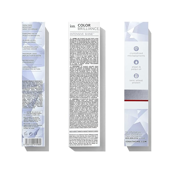 ion Permanent Creme Hair Color 8RC Light Copper Blonde, Vegan, Cruelty Free, PPD Free, 100% Gray Coverage, LongLasting, FadeResistant Color, 2.05 oz
