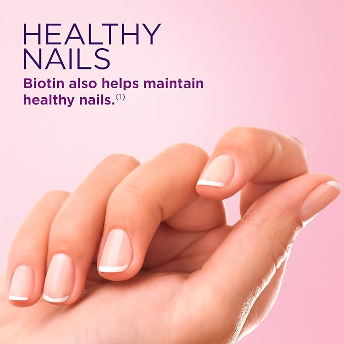 Nature's Bounty Optimal Solutions Hair, Skin and Nails Gummies with Biotin, 2500 mcg, Strawberry Flavored, 200 Count, 100 Total Servings