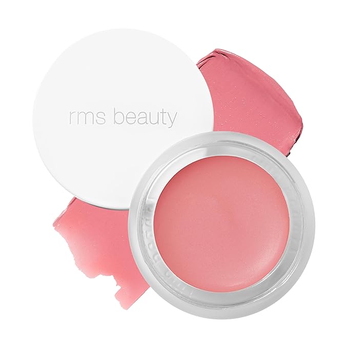 RMS Beauty Lip2Cheek - Organic Multi-Tasking Cream Makeup Provides Natural Skin Tint as Blush, Lip & Cheek Stain, Lipstick - Demure (0.17 Ounce)
