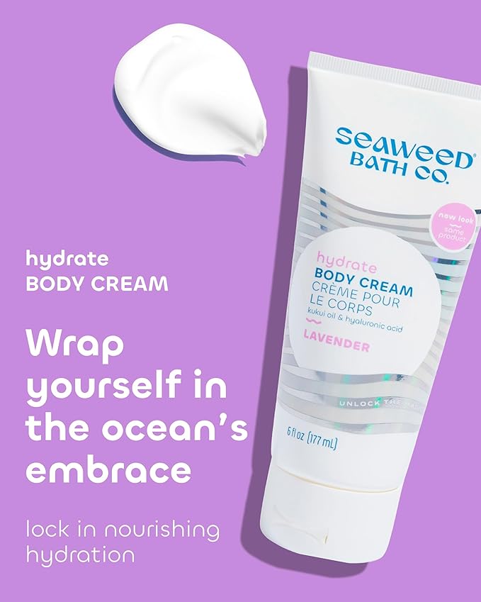 Seaweed Bath Company Cream Body Lavender, 6 fl oz