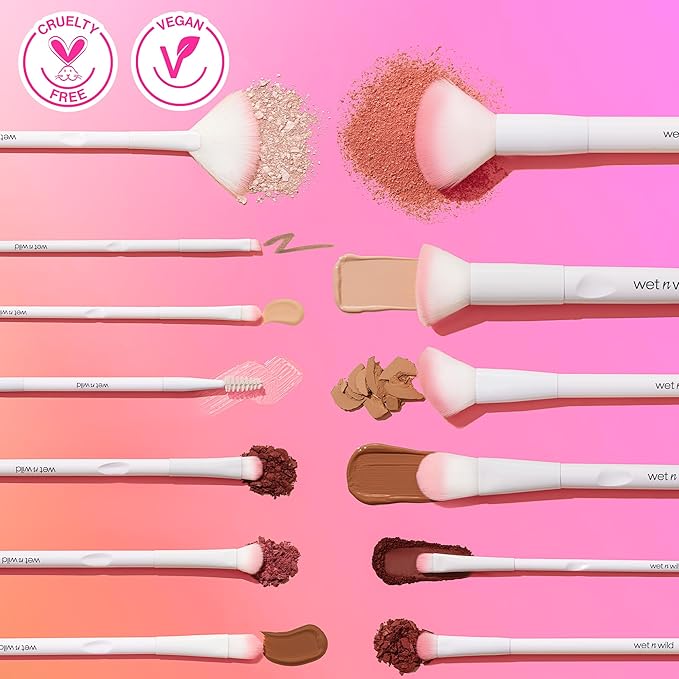 wet n wild Crease Brush,Expert Precision Eyeshadow Application, Firm Flat Bristles, Ergonomic Handle for Comfortable Precision Control, Cruelty-Free & Vegan