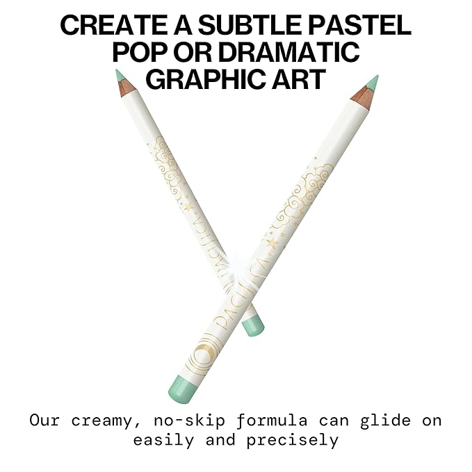 Pacifica Waterproof Eyeliner Pencil – Pastel Mint Green Liner Longwear, Smudge-Proof, Eye Liner Eye Makeup Vegan & Cruelty-Free Ophthalmologist Tested