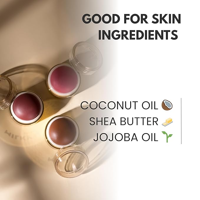 Stellar Cheeks Cream Blush, Long-lasting, Lightweight Formula for Cheeks, Lips & Eyes, Infused with Coconut & Jojoba, Cappuccino