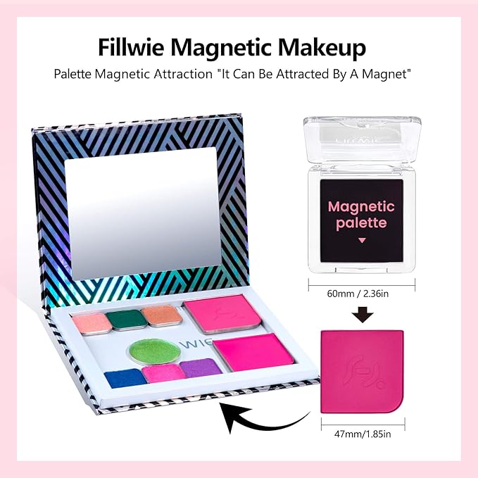 Versatile Blush Duo for Cheeks, Eyes & Lips – Cream & Powder Blush Set, Highly Pigmented, Long-Lasting, Blendable, Valentine’s Day Gift (2-Pack, Berry Bliss)