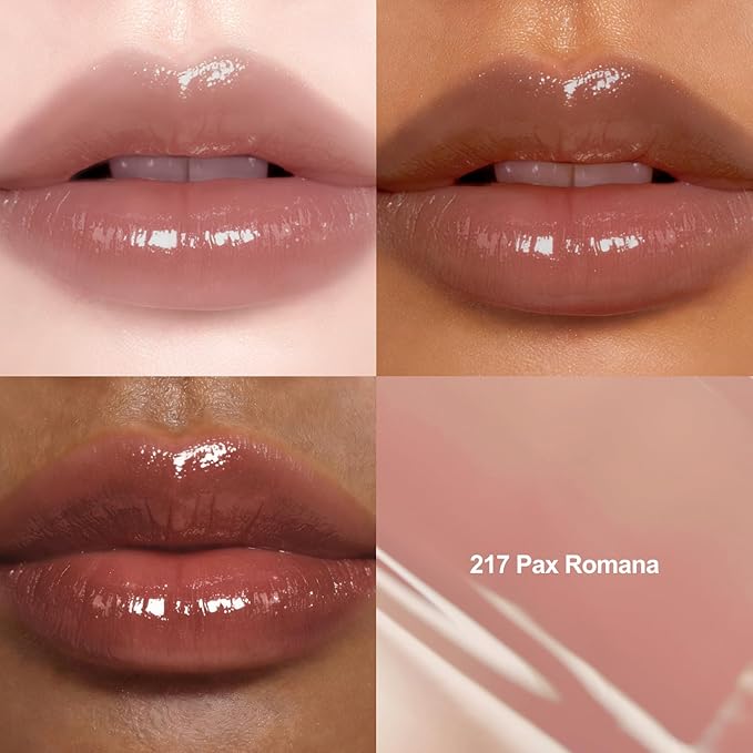 DINTO Blur-Glowy Lip Tint - Glossy Finish, Hydrating, Long Lasting, Lightweight Texture, Non-Sticky, Vegan & Cruelty-Free, K beauty (217 Pax Romana, 0.11 fl.oz) (30 colors)