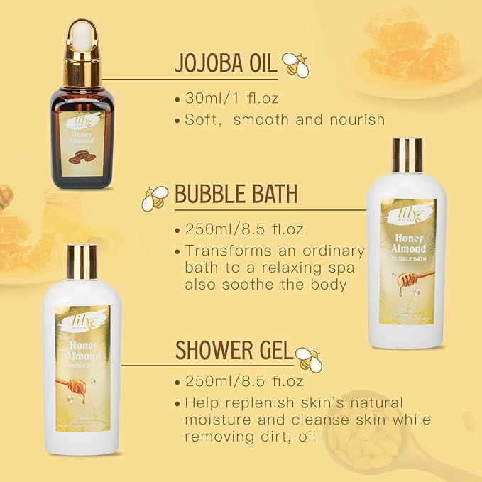 Mothers Day Gifts for Women - 7-Piece Spa Gift Set, Bath and Body Gift Set, Bath Collection | Valentines Day Gifts for Mom, Fathers Day, Birthday, Christmas Gift, Holiday Present for Women