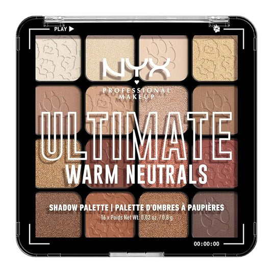 NYX PROFESSIONAL MAKEUP Ultimate Shadow Palette, Eyeshadow Palette - Warm Neutrals