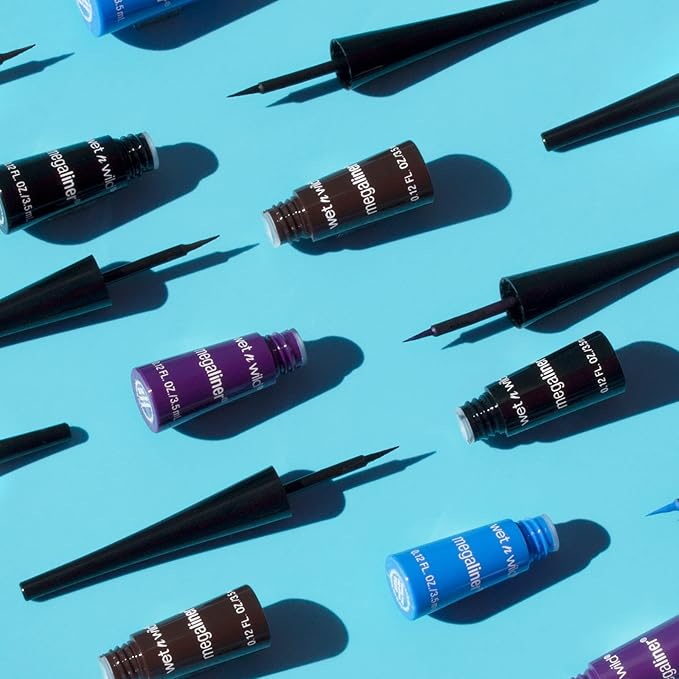wet n wild MegaLiner Liquid Eyeliner - Electric Purple (Pack of 2)