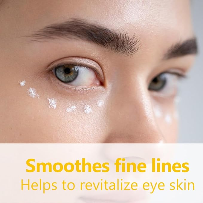 Wake up Eye Gel,Brightening Caffeine Eye Cream for Dark Circles to Hydrate, Minimize Puffiness,0.5 Fl Oz