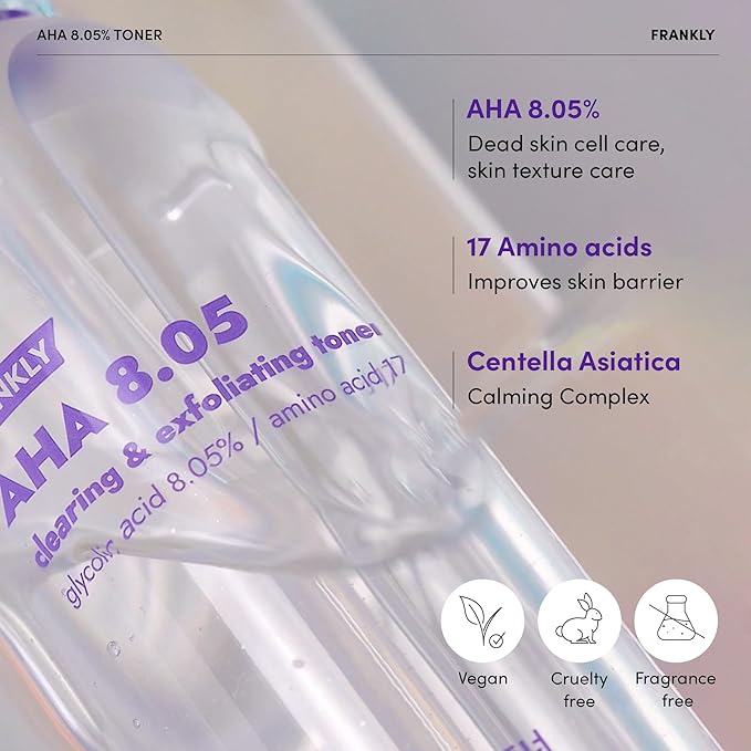 FRANKLY Pore-Perfecting Duo: Closer Serum & AHA 8.05 Toner | Skincare Gifts | Pore Minimizer, Anti-Aging, Glycolic Acid & Peptide Formula | Smooth Texture & Radiance | Korean Skin Care Set