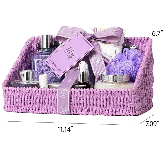 Mothers Day Gifts for Women - 15-Piece Bath and Body Gift Basket Set for Women, Spa Gift Basket, Bath Collection | Birthday, Valentines Day Gifts, Christmas Gift, Perfect Present for Her & Mom