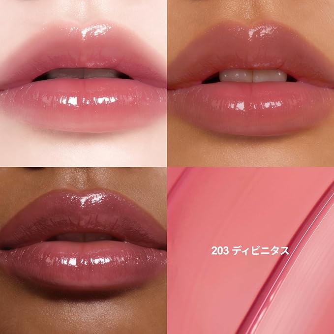 DINTO Blur-Glowy Lip Tint - Glossy Finish, Hydrating, Long Lasting, Lightweight Texture, Non-Sticky, Vegan & Cruelty-Free, K beauty (203 Divinitas, 0.11 fl.oz) (30 colors)