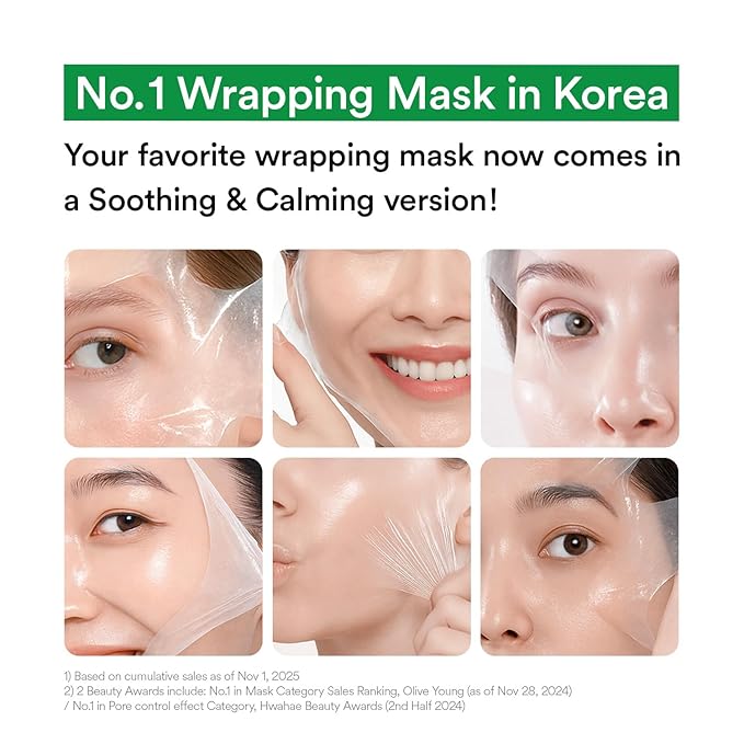Aloe Cica Wrapping Peel Off Facial Mask with Jelly Brush, For Skin Refreshing, Instant Cooling, Soothing, Pore Tightening, Korean Skincare, 2.73 Fl Oz