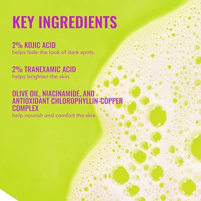 Good Molecules Brightening & Dark Spots Bar - Soap Free Face and Body Bar - Tranexamic, Kojic Acids and Niacinamide to Target Dark Spots - Skin Care