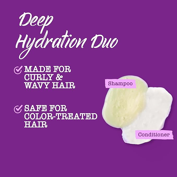 Maui Moisture Heal & Hydrate + Shea Butter Shampoo for Dry, Damaged Curls Helps Revive Curly & Coily Hair with Coconut Oil & Macadamia Oil, Vegan & Sulfate-Free Surfactants, 25.4 fl. oz