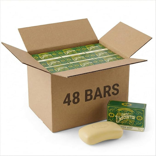 Carolina Castile Soap Vegan Castile Bar Soap – Variety Pack of Natural Soap for Men, Women, and Kids – Gentle, Hydrating Castile Bars with Organic Cocoa Butter and Olive Oil, 5 Oz. Each