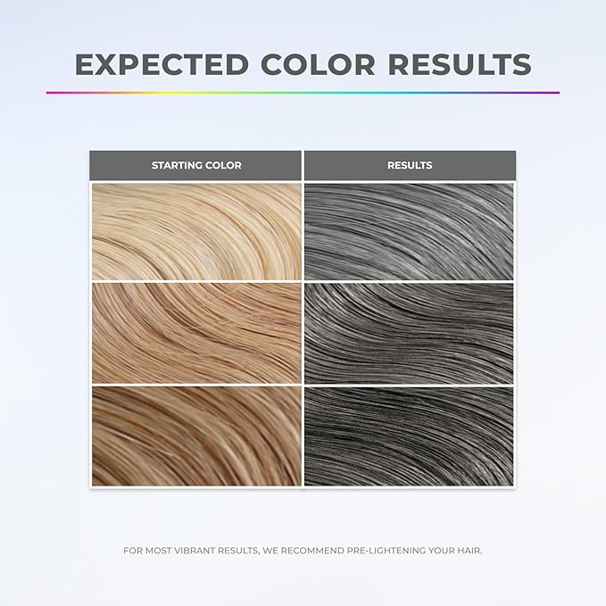 XMONDO Hair Color Slate Grey Hair Healing Semi Permanent Color | Vegan Formula with Hyaluronic Acid to Retain Moisture, and Bond Boosting Technology, 8 Fl Oz 1-Pack