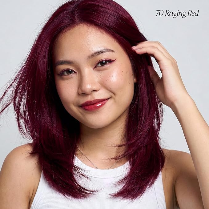 Adore Semi Permanent Hair Color (070 Raging Red) (2 Pack) | Vegan & Cruelty-Free Red Hair Dye | No Ammonia, No Peroxide, No Alcohol | 4 Fl Oz