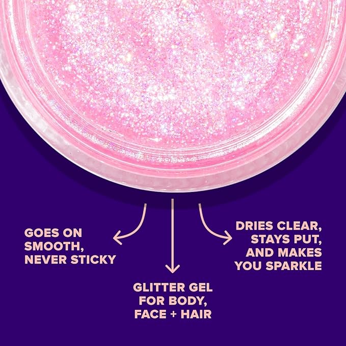 UNICORN SNOT Holographic Face Glitter & Body Glitter Gel | Hair Glitter, Vegan & Cruelty-Free, 1.7 oz 3-Pack (Flamingo/UV/Bling)