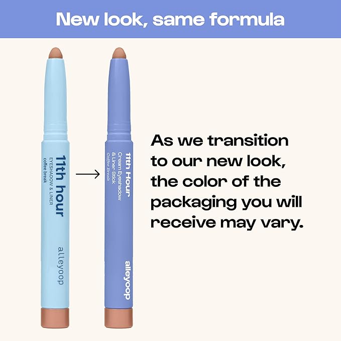 ALLEYOOP 11th Hour Waterproof Cream Eyeshadow Stick – Long-Lasting Eye Shadow Pencil & Eyeliner, Cream to Powder Stick & Highlighter – Smudge-Proof Eyeshadow Shimmer, Champagne Shimmer