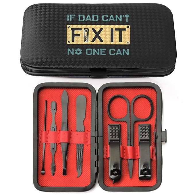 Christmas Gifts for Dad,Dad Christmas Gifts Stocking Stuffers from Daughter Son Birthday Funny Presents Valentines Day Father's Father Day Gift Nail Clippers Manicure Kit for Men Pedicure Tools