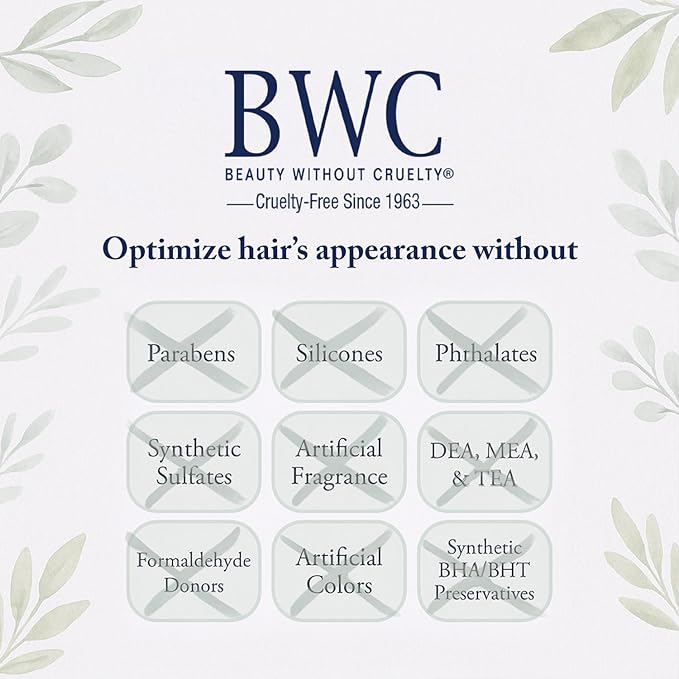 Beauty Without Cruelty Hair Spray, “Natural Hold” – Non-Aerosol Spray with Rosemary, Lavender & Green Tea Extracts, Vegan-Friendly & Cruelty-Free, 8.5 Oz