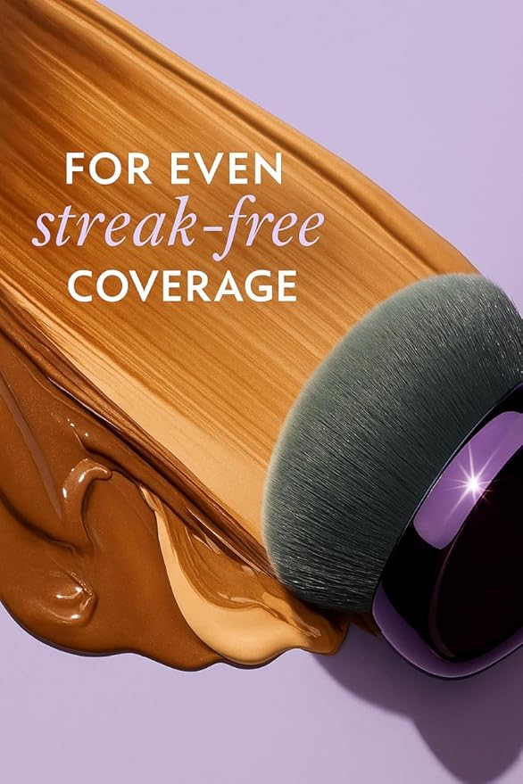 Beauty Blend Blur Body Self Tanning Brush | Large Kabuki Brush for Makeup, Foundation, Body Glow, Bronzer & Leg Makeup Vegan(purple)