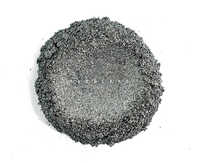 MARBLERS Chunky Natural Mica Powder [Midnight Pearl] 0.11oz (3g) | Highly Pigmented | Non-Toxic, Vegan, Cruelty-Free | Eyeshadow, Body Butter, Nail Polish, Nail Art | Party, Body, Face Makeup