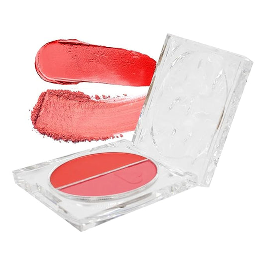 dearcloud Dewy Hydration Watercolor Blush Duo – Putty – liquid blush for cheeks with niacinamide and aloe vera – Korean beauty makeup (.35 oz)