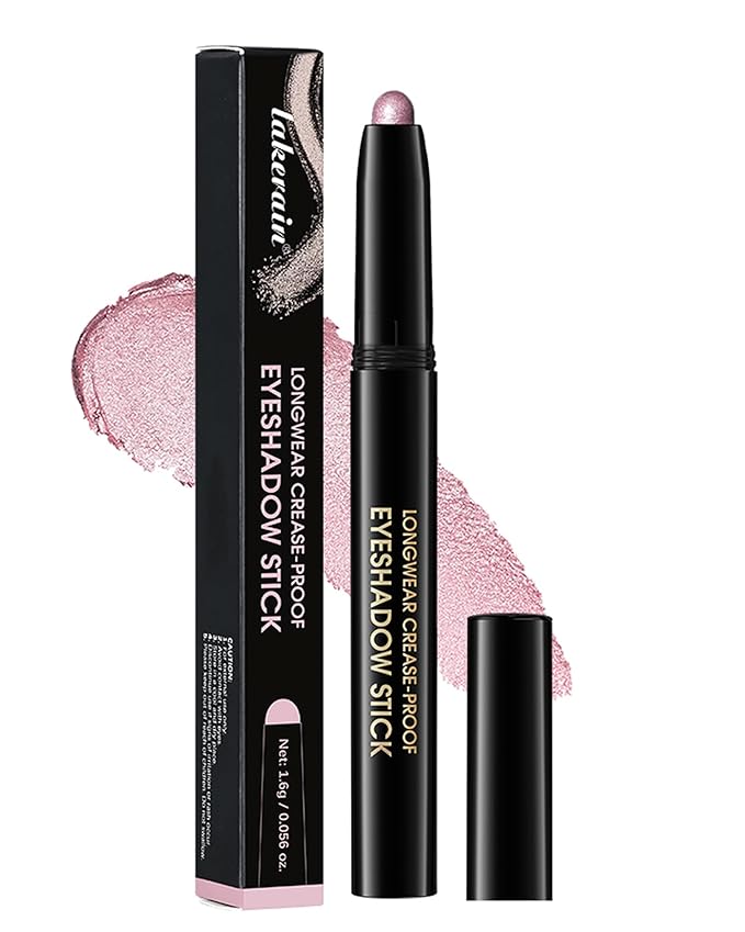 Eyeshadow Stick Waterproof, Cream to Powder Long Lasting Eye Shadow Stick Buildable& Blendable,Shimmer Matte Crayon Eyeshadows Pencil Eyes Highlighter Eyeliner Sticks Makeup,Vegan & Cruelty-Free-08