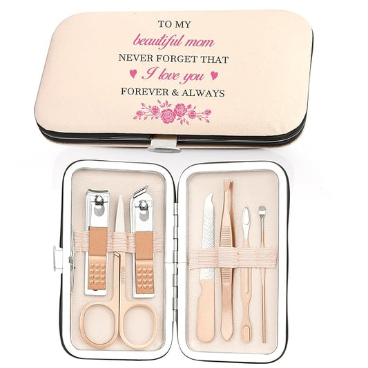 Christmas Gifts for Mom,Mom Christmas Gift Moms Mother Birthday Valentines Day Mothers Day Gift from Daughter Son Stocking Stuffers Nail Clippers Manicure Kit for Women Pedicure Cuticle Trimmer Set