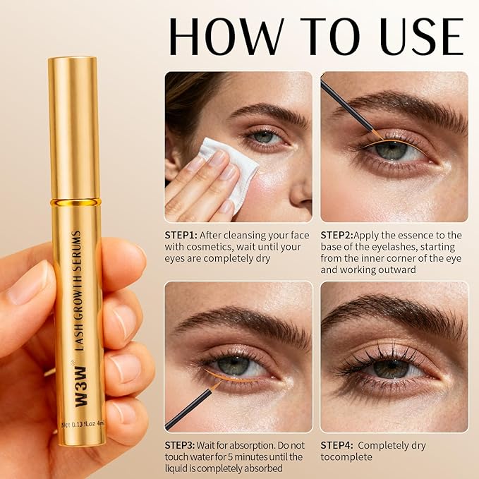 Eyelash serum - Eyelash Growth Serum with Advanced Formula to Boost Longer, Thicker Fuller Looking Lashes Nourishing Lash Serum For Eyelash Growth Vegan & Cruelty-Free for Sensitive Eyes 4ml