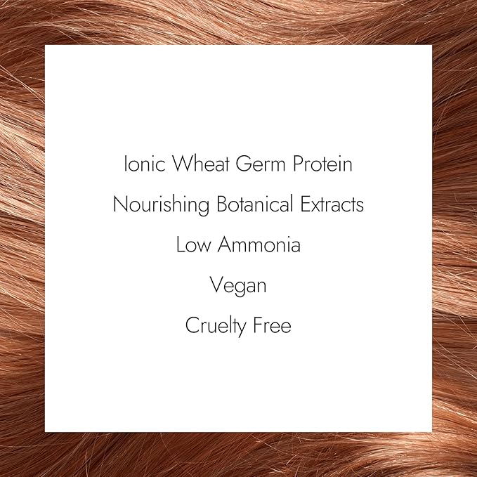 Ion Permanent Creme Hair Color 6RC Moccachino, Vegan, Cruelty Free, PPD Free, 100% Gray Coverage, Long Lasting, Fade Resistant Color, 2.05 oz