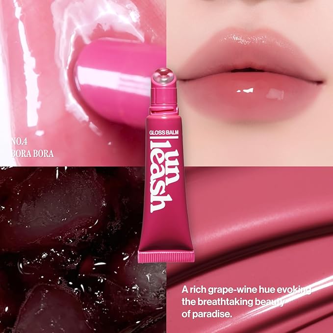 [Unleashia] Sunset Dazzle Gloss Balm #LIp Balm #Gloss Balm #Lip Care #Lip Cosmetic (No.4 Bora Bora)