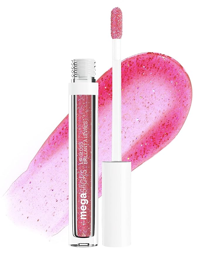 wet n wild Lip Gloss Mega Slicks High Shine Lip Gloss Bundle - Nude Mood & Crushed Grapes